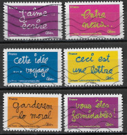 France 2011 Oblitéré Autoadhésif  N° 610 - 612 - 613 - 615 - 619 - 620   -   Sourires Par L'humoriste Ben - Used Stamps