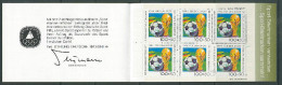 Germany 1994 Football Soccer World Cup Stamp Booklet With 6 Stamps + Vignette MNH - 1994 – Estados Unidos