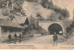 LE 18-(88) BUSSANG - LE TUNNEL - COTE FRANCAIS - DOUANIERS - 2 SCANS  - Bussang