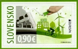 SALE!!! SLOVAKIA ESLOVAQUIA SLOVAQUIE SLOWAKEI 2016 EUROPA CEPT Think Green 1 Stamp From Booklet MNH ** - 2016