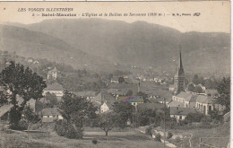 LE 18-(88) SAINT MAURICE - L' EGLISE ET LE BALLON DE SERVANCE  - 2 SCANS - Autres & Non Classés