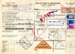 Bollettino Di Spedizione  Lot De 450 Bulletins  Poids 1,6 Kg - 1971-80: Marcophilia