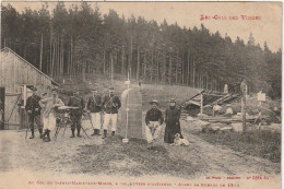 LE 18-(88) AU COL DE SAINTE MARIE AUX MINES - AVANT LA GUERRE DE 1914 - FRONTIERE - CONSTRUCTION - 2 SCANS - Autres & Non Classés