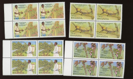 1998 4 X 1399/1402 ** Rwanda Lutte Contre Insectes Prédateurs - Unused Stamps