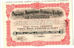 "LE PORPHYRE" - S.A.Franco-Belge - Mineral