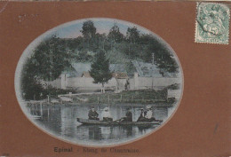 LE 18-(88) EPINAL - ETANG DE CHANTRAINE - BARQUE ET CANOTEURS  - 2 SCANS - Epinal