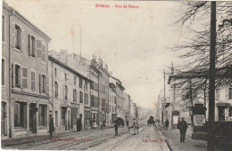 LE 18-(88) EPINAL - RUE DE NANCY  - COMMERCES - CARRIOLE A MAIN - ATTELAGE - 2 SCANS - Epinal