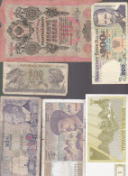 6   Billets  Différents Pays   Turquie  France Slovenija  Italie   Pologne Russie - Andere - Europa