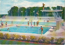 LE 20-(89) SENS - LA PISCINE ANDRE BERTRAND - CARTE COULEURS - 2 SCANS  - Sens