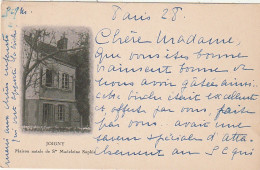 LE 21-(89) JOIGNY - MAISON NATALE DE SAINTE MADELEINE SOPHIE - 2 SCANS - Joigny