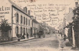 LE 21-(89) CHARNY - RUE SAINT MARTIN - HOTEL DE L' ECU - FIACRE - 2 SCANS  - Charny