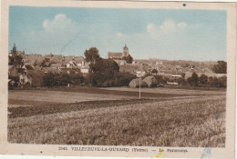 LE 21-(89) VILLENEUVE LA GUYARD - LE PANORAMA  - CARTE COLORISEE - 2 SCANS  - Villeneuve-la-Guyard