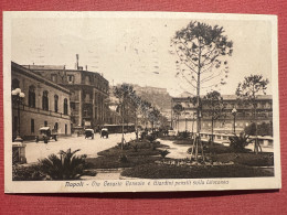 Cartolina - Napoli - Via Cesario Console E Giardini Sulla Litoranea - 1933 - Napoli (Naples)