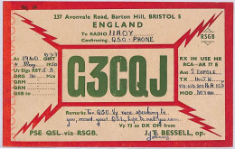 Ad9126 - GREAT BRITAIN - RADIO FREQUENCY CARD - 1950 - Radio
