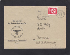DIENSTBRIEF AUS GAUCHAU NACH HERMSDORF,1943. - Dienstmarken
