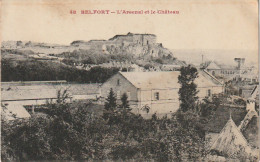 LE 22-(90)  BELFORT - L' ARSENAL ET LE CHATEAU - 2 SCANS  - Belfort - Ville