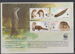 Allemagne RDA FS 1987 2732-35 Faune Loutre - Lettres & Documents