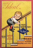 Cartolina Pubblicitaria - Ideal - Società Calzaturificio Pozzi, Milano - 1933 - Advertising