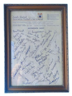 LEEDS UNAITED Autographs Team On Early 1970s - Sportspeople