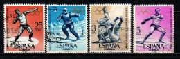 SPAGNA - 1964 - OLIMPIADI DI TOKIO - SPORT - LANCIO DEL PESO, SLALOM, JUDO, LANCIO DEL DISCO - USATI - Gebraucht