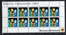 Germany 1996 Football Soccer, Borussia Dortmund, Sheetlet MNH - Berühmte Teams