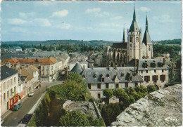 LE 24-(91) DOURDAN - VUE GENERALE DEPUIS LES TOURS DU CHATEAU - CARTE COULEURS   - 2 SCANS - Dourdan