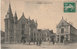 LE 25-(91) ETAMPES - HOTEL DE VILLE - ANIMATION - 2 SCANS - Etampes