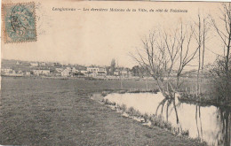 LE 25-(91) LONGJUMEAU - LES DERNIERES MAISONS DE LA VILLE , DU COTE DE PALAISEAU  - 2 SCANS - Longjumeau