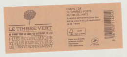 France Carnet N° 858-C1 ** Le Timbre Vert - Sonstige & Ohne Zuordnung