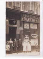 PARIS - Carte - Photo - Hôtel Solferino - 91 Rue De Lille -  état - Distretto: 07