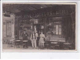 PARIS - Carte - Photo D'un Café - Absinthe - Très Bon état - Cafés, Hotels, Restaurants