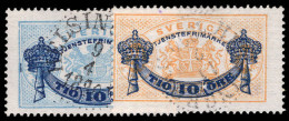 Sweden 1889 Officials Perf 13 Fine Used. - Dienstmarken
