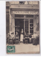 PARIS - Café Echalier - Carte - Photo ( Vins Au 157 Rue St Honoré)  - Très Bon état - Cafés, Hotels, Restaurants