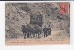 VALLEE DE L'UBAYE - La Diligence - Courrier De Prunière à Barcelonnette - Autobus - état - Otros & Sin Clasificación