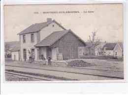 MONTIGNY AUX AMOGNES - La Gare - Très Bon état - Altri & Non Classificati