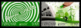 SALE!!! ISLAS FEROE FAROE ISLANDS 2016 EUROPA CEPT Think Green 2 Stamps From Sheets ** - 2016