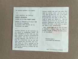SPAEPEN Maria °KASTERLEE 1896 +KASTERLEE 1979 - LEYSEN - Obituary Notices
