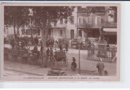 VILLENEUVE-sur-LOT: Boulevard Bernard-palissy, Le Marché Aux Prunes - état - Villeneuve Sur Lot