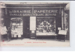 NIMES: Boulevard Victor Hugo, Librairie Papeterie Camille Lion Blanc Ménard Nouveau Larousse Illustré - Très Bon état - Nîmes