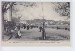 CONCARNEAU: Le Quai D'aiguillon Et Le Quai Carnot, Vue Prise De La Place D'armes, Corderie Bolloné - Très Bon état - Concarneau