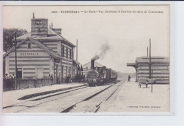 ROSPRODEN: La Gare, Vue Intérieure à L'arrivée Du Train De Concarneau, Train - Très Bon état - Altri & Non Classificati