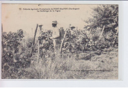 PORT-SAINT-FOY: Colonie Agricole Protestante, Le Sulfatage De La Vigne - Très Bon état - Other & Unclassified