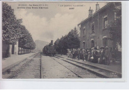 MASSIAC: La Gare, Arrivée D'un Train D'arvant - Très Bon état - Autres & Non Classés