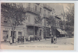 ANTIBES - Place Guynemer, Terminus Des Tramways De Cannes, Aux Mimosas - Très Bon état - Other & Unclassified
