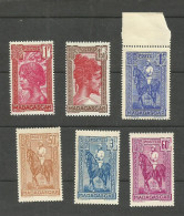 MADAGASCAR N°175A, 176A, 183, 190, 214, 216 NEUFS** Cote 4.40€ - Unused Stamps