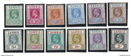 1904-06 GAMBIA - Stanley Gibbons N. 57/68  Serie Di 12 Valori - Edoardo VII Effi - Other & Unclassified