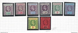 1904-11 ST. VINCENT - SG 85/93  8 Valori  MLH/* - Altri & Non Classificati