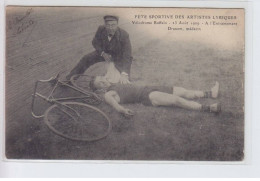 HAUTS-de-SEINE: Fête Sportives Artistes Lyriques Vélodrome Buffalo 23aout1909 Entrainement Dranem Medecin -très Bon état - Andere & Zonder Classificatie