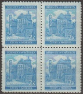 049/ Pof. 59, Clear Blue (very Rare), 4-block - Unused Stamps