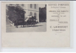 SAINT-RAPHAEL-VALESCURE: Service D'omnibus, Attelage - état - Saint-Raphaël